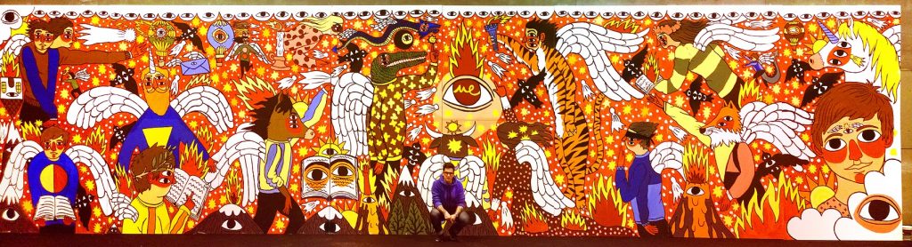 Mural de Ricardo Cavolo. Mulafest 2014