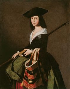 Francisco de Zurbarán. Santa Marina. c. 1640-1650. Colección Carmen Thyssen-Bornemisza en préstamo gratuito al Museo Carmen Thyssen Málaga.