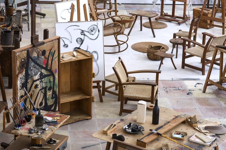 Estudio de Joan Miró en Palma de Mallorca. © Jean Marie del Moral.