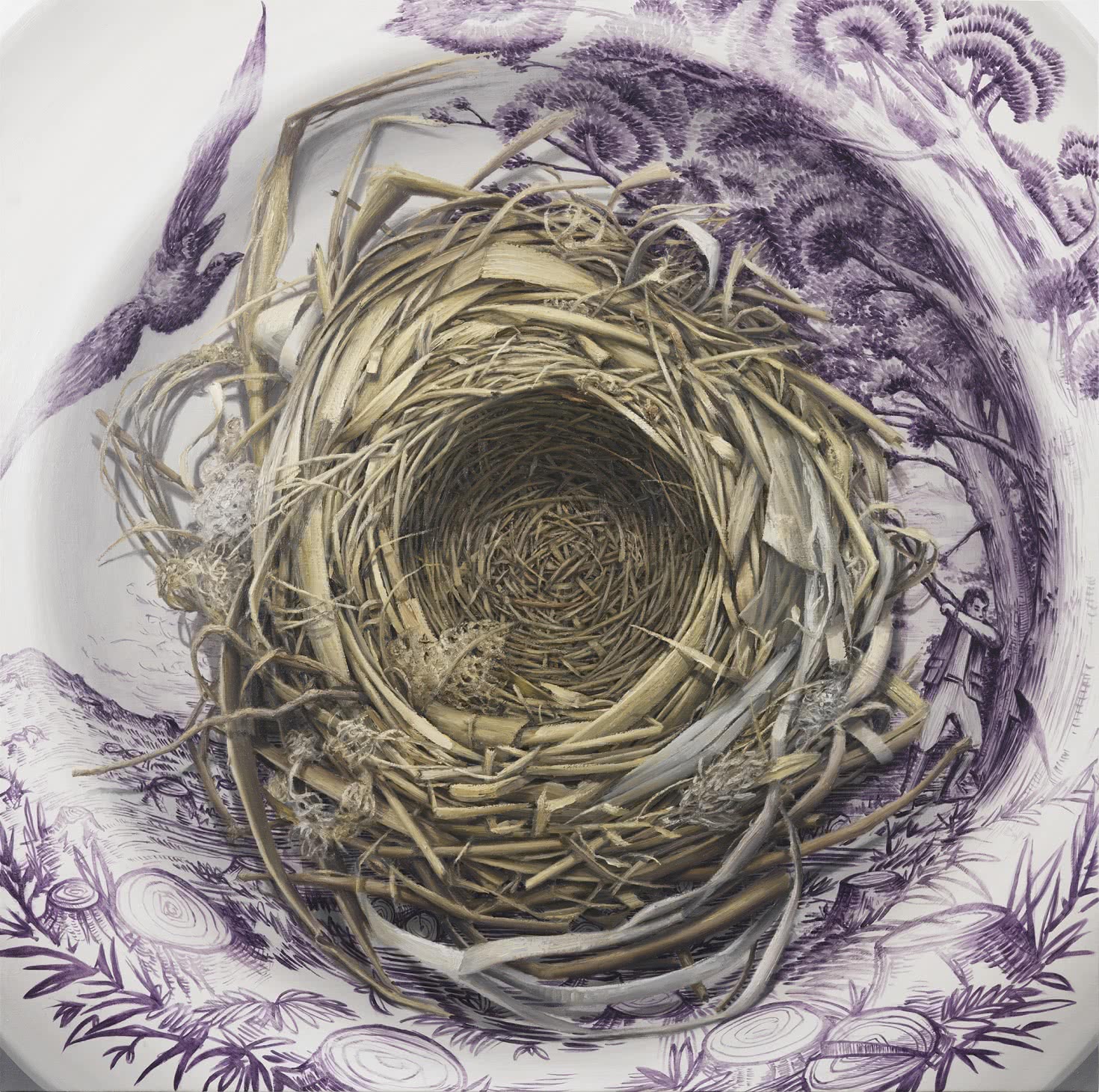 Clive Smith. Beak, claw, hand, brush #9. 2015.