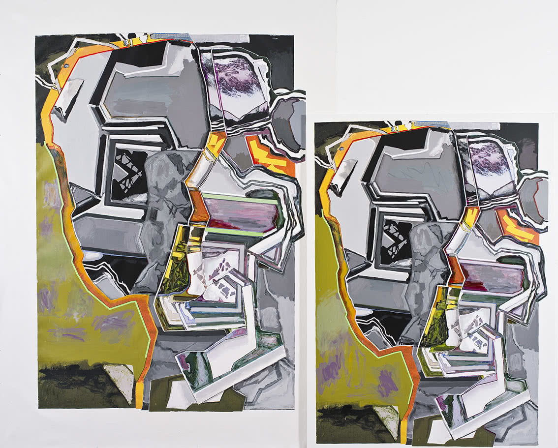 Luis Gordillo. <em>Aproximación aproximándose</em>. 2014. Luis Gordillo. <em>Aproximación aproximándose</em>. 2014.