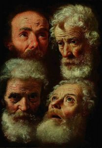 Estudios de cabezas Antonio de Pereda (1611-1678). Óleo sobre lienzo. Instituto Valencia de Don Juan. Madrid.