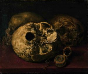 Vanitas. Antonio de Pereda (1611-1678). Óleo sobre lienzo. Museo de Bellas Artes de Zaragoza.