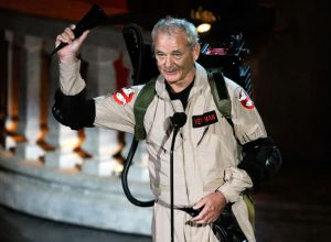Bill Murray en el set de rodaje de Cazafantasmas. Foto: Coming Soon.