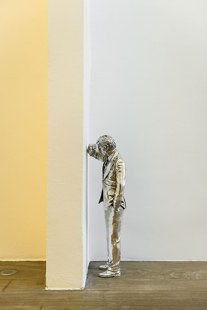 'Silver Lamento', 2015. Gonzalo Lebrija. Plata 60 cm aprox. Marfa Contemporary. 'Silver Lamento', 2015. Gonzalo Lebrija. Plata 60 cm aprox. Marfa Contemporary.