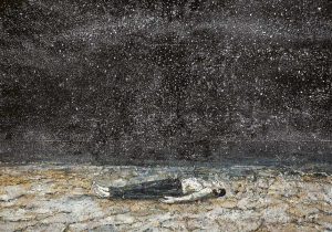 Anselm Kiefer. 'Las célebres órdenes de la noche' (Die berühmten Orden der Nacht), 1997 Acrílico y emulsión sobre lienzo 510 x 500 cm Guggenheim Bilbao Museoa.