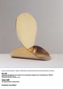 Max Bill. Superficie hexagonal en el espacio en el perímetro íntegro de la circunferencia. 1953-1960.