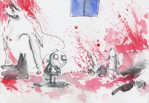 Tim Burton. Untitled (The World of Stainboy). 2000. © 2015 Tim Burton.