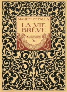 Partitura de 'La vida breve' . Archivo Manuel de Falla.