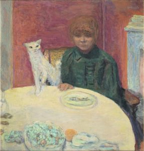 Pierre Bonnard. Mujer con gato, titulado también El gato exigente. Hacia 1912. París, Musée d'Orsay. © Musée d’Orsay, Dist. Rmn-Grand Palais / Patrice Schmidt.