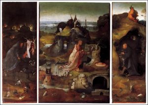 Jheronimus Bosch. Tríptico de los eremitas. Hacia 1493. Gallerie dell'Accademia, Venecia.