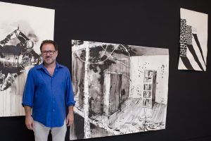 Abraham Lacalle. Exposición 'Pintura bélica' en el CAAM.