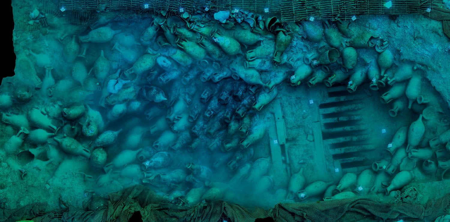 Ortofotografía hecha con la suma de más de un centenar de imágenes fotográficas.