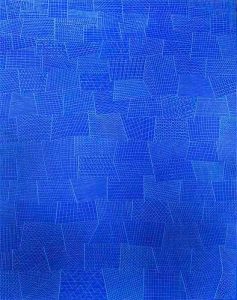 Alfredo Alcaín. Azul (recordando a Paul Klee). 2013. Galería Fernández-Braso.