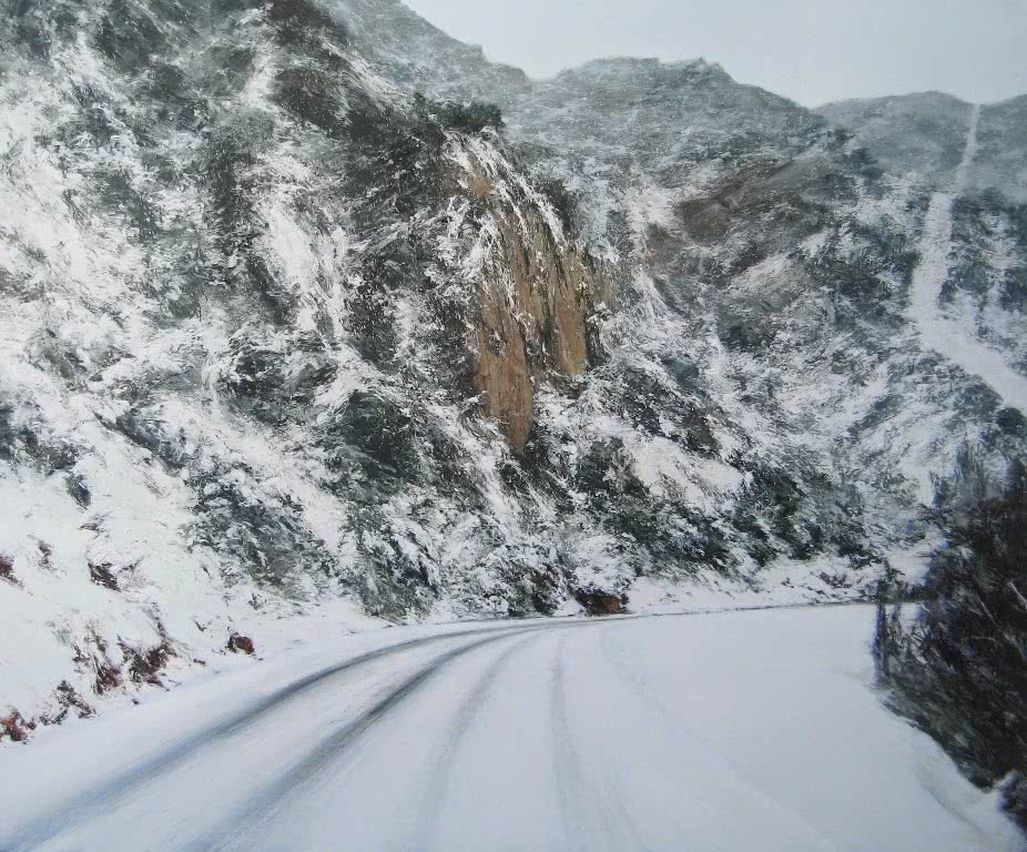 Guillermo Sedano. El último invierno. Óleo sobre lienzo. 162 X 195 cm. 2014.