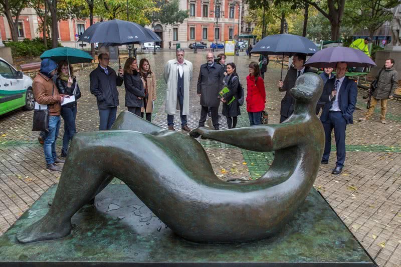 Inauguración de la exposición de Henry Moore.