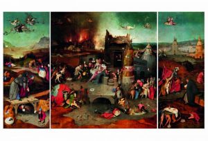 'Tríptico de san Antonio Abad' (1505-1506). El Bosco. Lisboa, Museu Nacional de Arte Antiga.