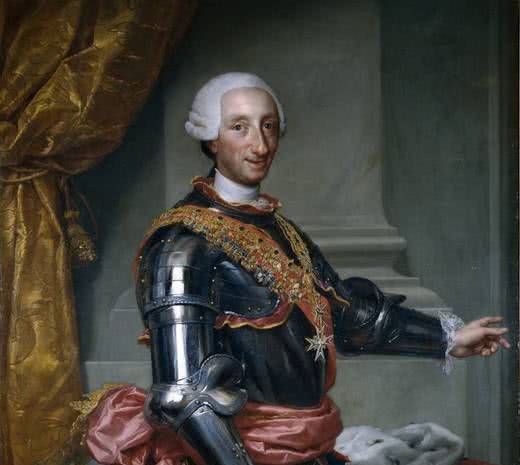 Carlos III, Anton Rafael Mengs, hacia 1765.