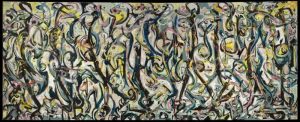 Jackson Pollock (1912-1956). Mural, 1943. 242,9 x 603,9 cm. Donación de Peggy Guggenheim, 1959.6. University of Iowa Museum of Art. © The Pollock-Krasner Foundation, VEGAP, Madrid, 2016.