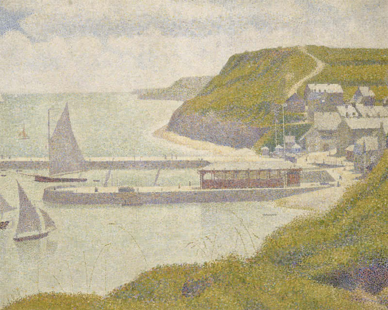 Georges Seurat. Port-en-Bessin, avant-port, marée haute, 1888.