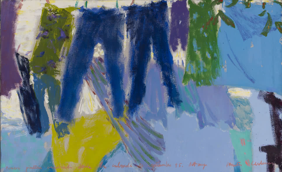 Altzaga: Mucha ropa tendida azul, 1995. Colección Marta Cárdenas.