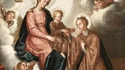 Desposorios místicos de Santa Inés (ca 1628). Francisco Pacheco.