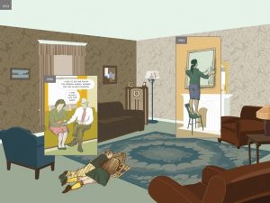 Viñeta de 'Aqui' de Richard McGuire.