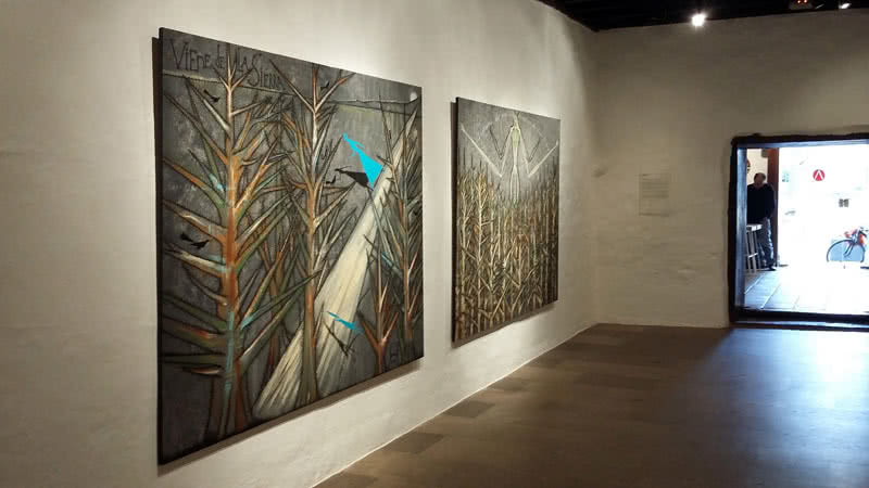 José Bedia en la Galería Artizar.