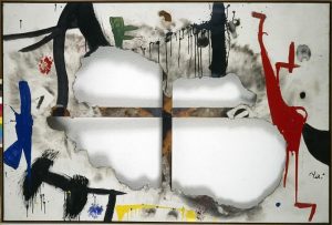 Joan Miró. Tela quemada 1. 1973. Fundació Joan Miró, Barcelona © Successió Miró, 2015.