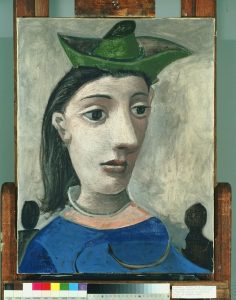 Pablo Picasso, Mujer con sombrero verde, 1939. The Phillips Collection, Washington DC. © Sucesión Pablo Picasso, VEGAP, Madrid, 2016.