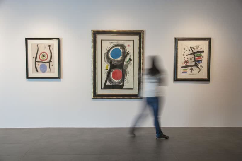 Exposición 'Huellas de tinta. Joan Miró en la Colección Würth'. Foto: Laura Peña.
