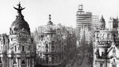 Obras del nuevo edificio de Telefónica en la Gran Vía.