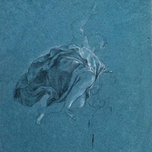 Francisco Bayeu. Figura alada. Estudio de pliegues, 1734-1795.