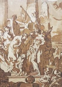 Atribuido a Charles François de la Traverse. Julio César y Cleopatra, 1726-1787.