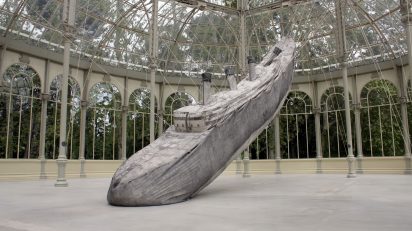 Damián Ortega. El cohete y el abismo. Palacio de Cristal. Museo Nacional Centro de Arte Reina Sofía. 2016. Foto: Luis Martín.