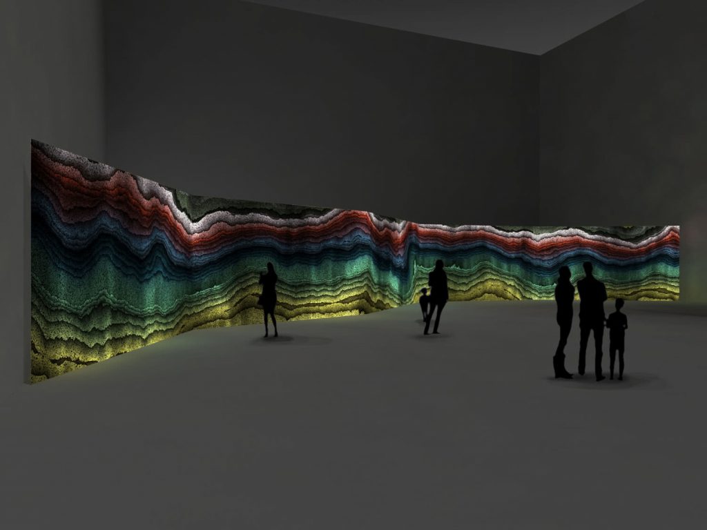 Render de "Earthworks", la pieza de Semiconductor para SonarPLANTA 2016.