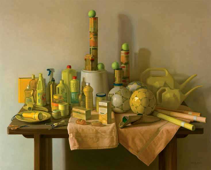 Marjana amarillo, 2008, óleo sobre lienzo, 130 x 162 cm.
