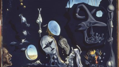 Salvador Dalí. Uranium and Atomica Melancholica Idyll (Idilio atómico y uránico melancólico). 1945. Museo Nacional Centro de Arte Reina Sofía.