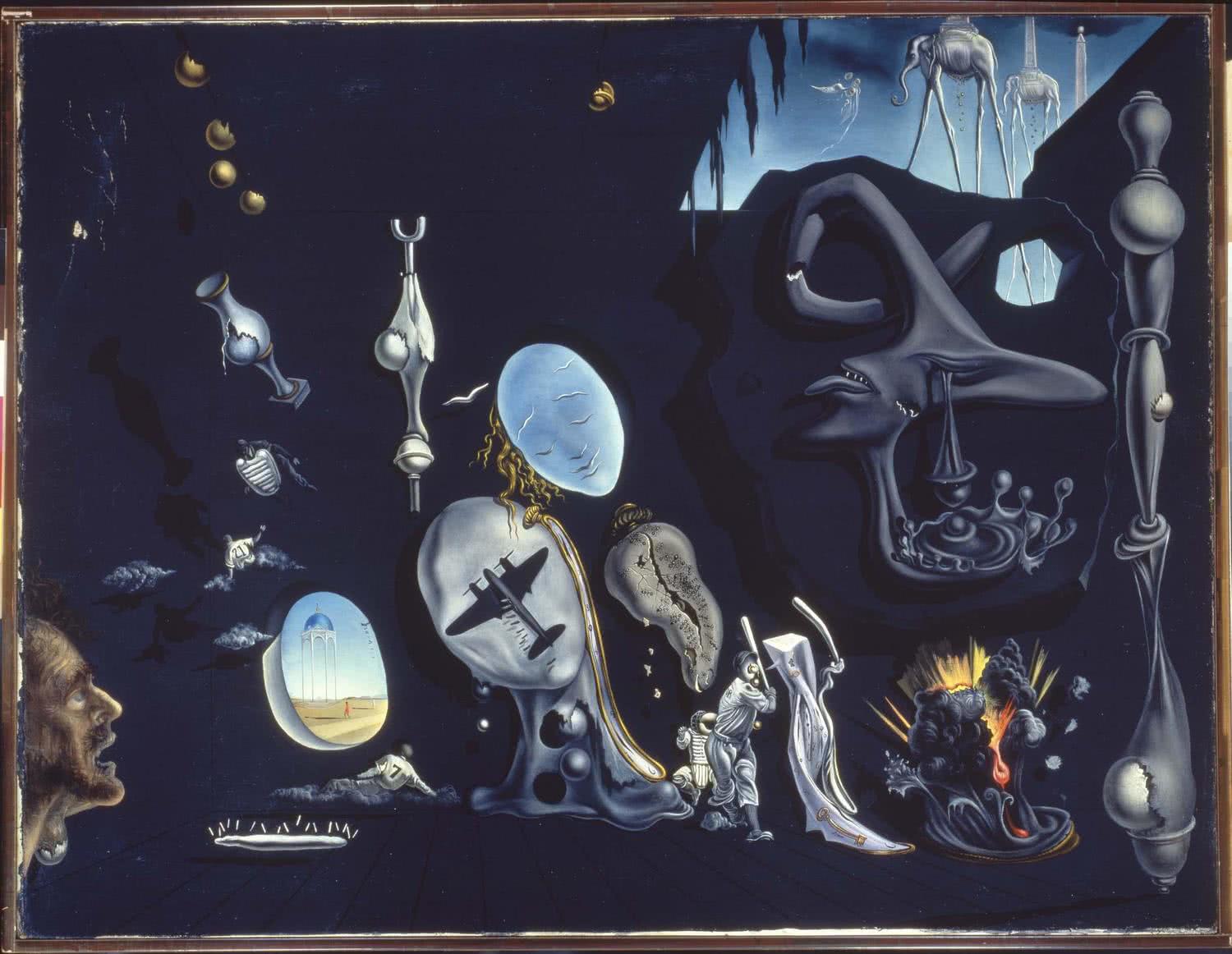 Salvador Dalí. Uranium and Atomica Melancholica Idyll (Idilio atómico y uránico melancólico). 1945. Museo Nacional Centro de Arte Reina Sofía.