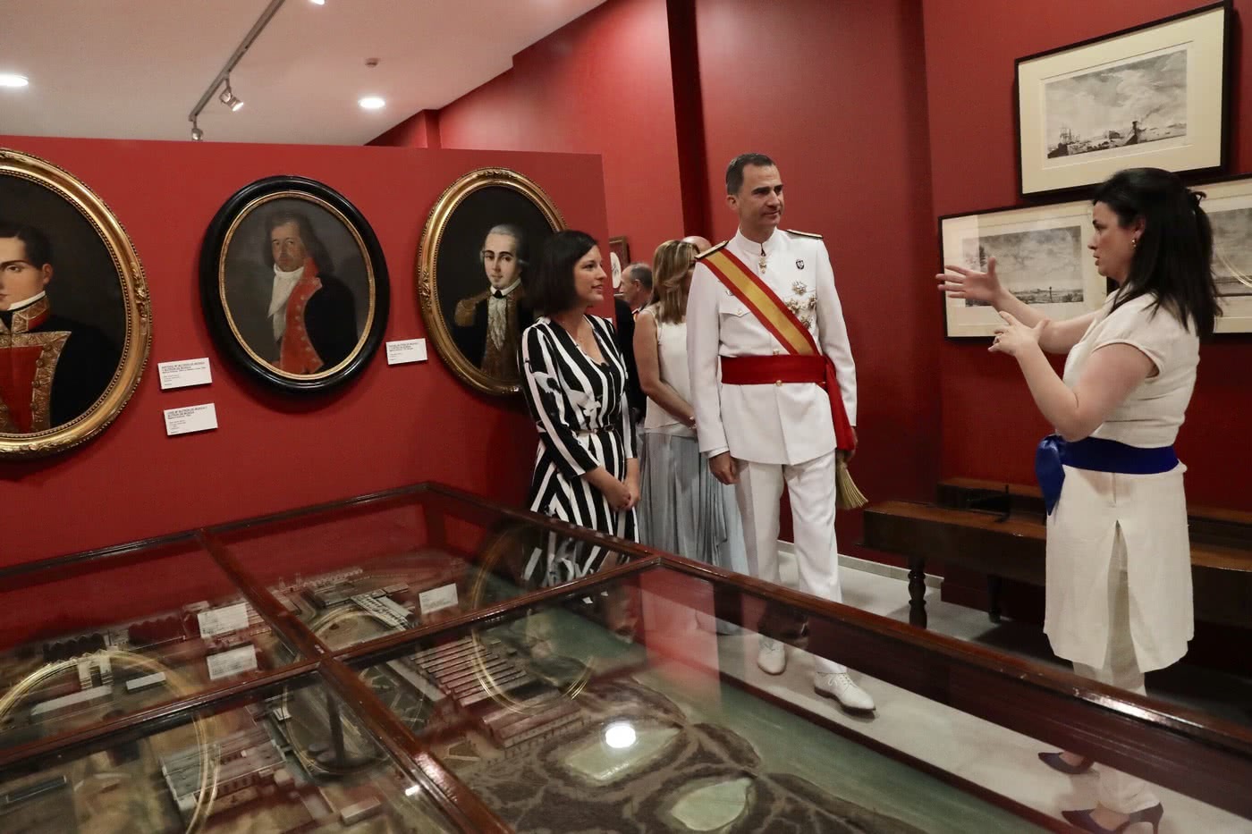 © Casa de S.M. El Rey Don Felipe en una de las salas del Museo Naval de San Fernando.