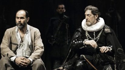 Joaquín Notario y José Luis Santos en El alcalde de Zalamea. Compañía Nacional de Teatro Clásico.