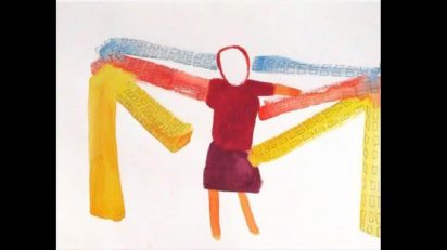 Sans titre (Sin título), 2013. Acuarela y mina de plomo sobre papel. 30 x 40 cm. Cortesía de la artista y Peter Freeman, Inc.