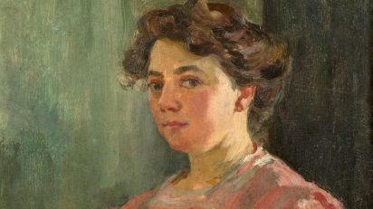 Lluïsa Vidal, 'Autoretrato' (detalle), 1899.