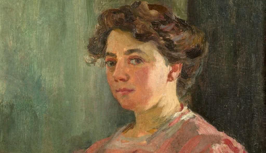 Lluïsa Vidal, 'Autoretrato' (detalle), 1899.