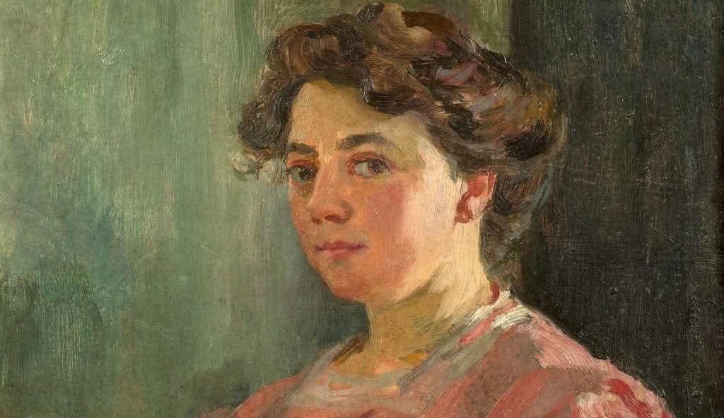 Lluïsa Vidal, 'Autoretrato' (detalle), 1899.