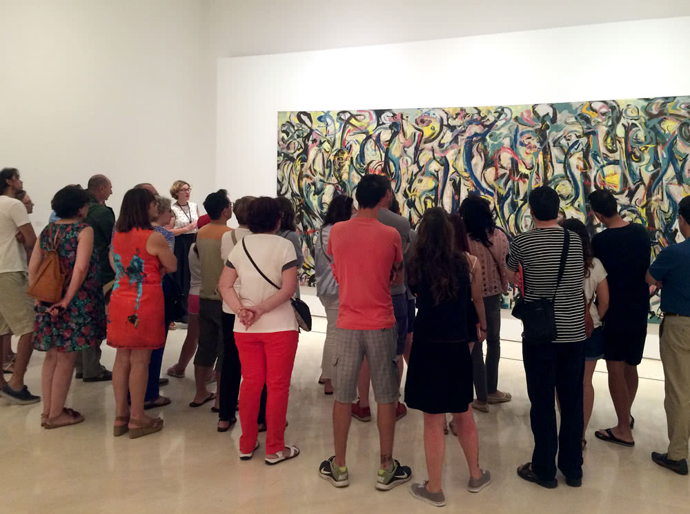 Exposición 'Mural. Jackson Pollock. La energía hecha visible' en el Museo Picasso Málaga. © Museo Picasso Málaga.