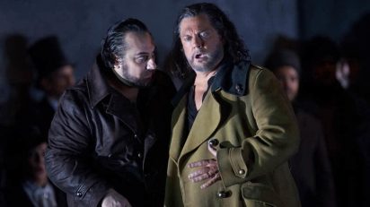 Barítono: George Petean (Iago) / tenor: Gregory Kunde (Otello). Fotógrafo: Javier del Real | Teatro Real.