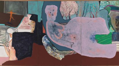 La danza, 1970. Óleo sobre lienzo. 196 x 390 cm. Museo de Bellas Artes de Bilbao.