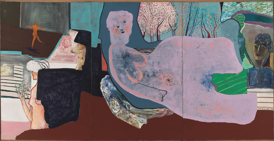La danza, 1970. Óleo sobre lienzo. 196 x 390 cm. Museo de Bellas Artes de Bilbao.
