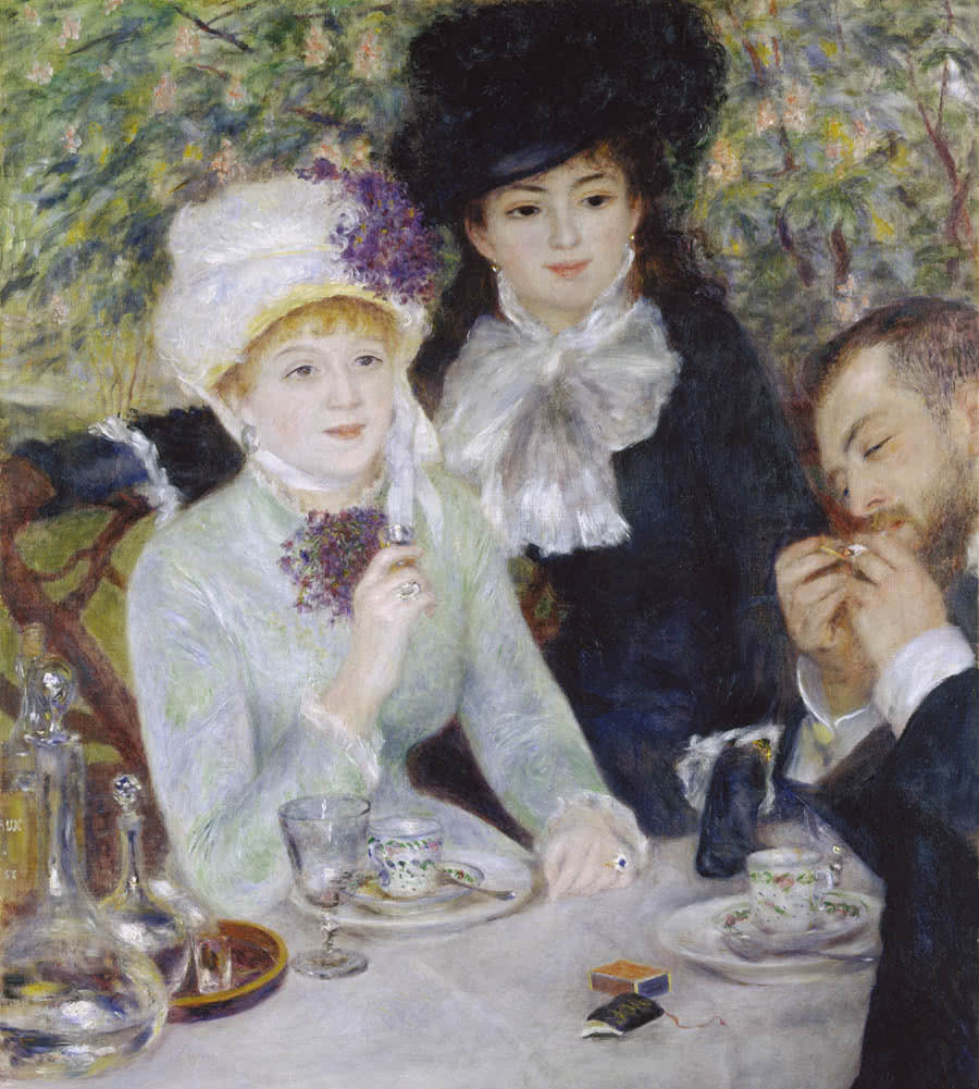 Pierre-Auguste Renoir. Después del almuerzo, 1879 (After the Luncheon). Óleo sobre lienzo. 100,5 x 81,3 cm. Frankfurt am Main, Städel Museum.